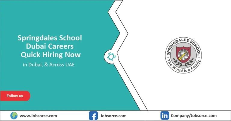 Springdales School Dubai Careers